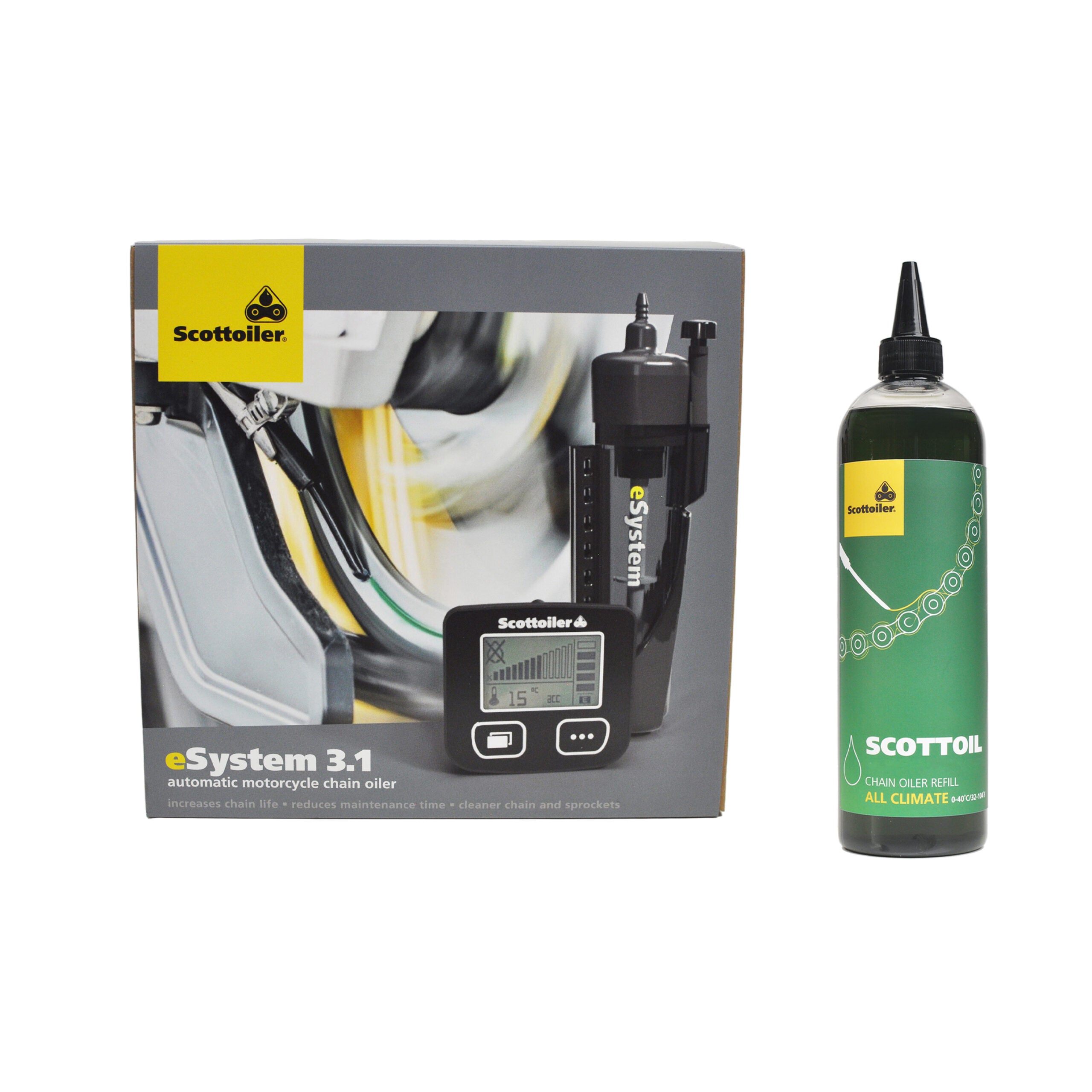 Scottoiler® eSystem v3.1 Chain Lubrication System with Oil
