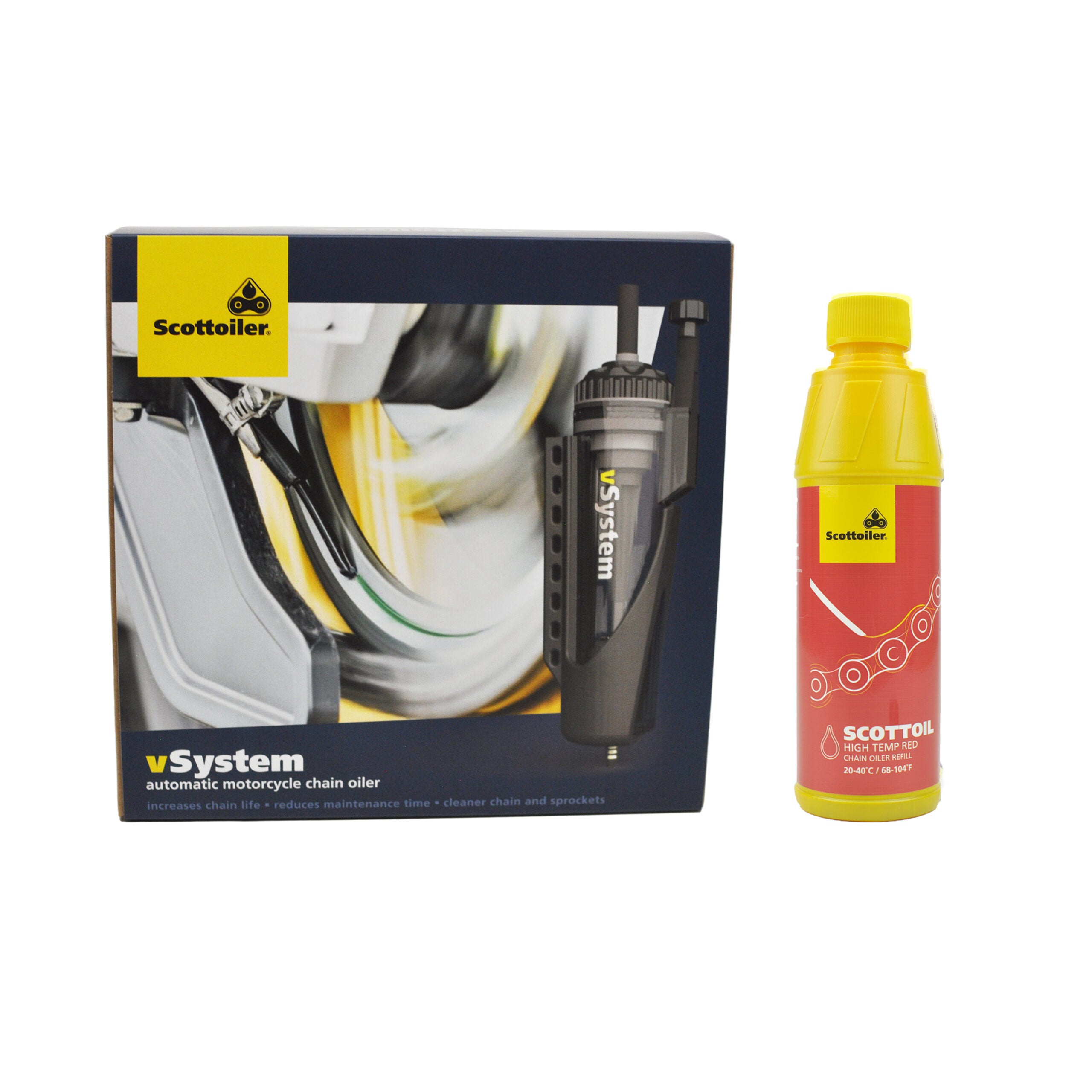 Scottoiler® vSystem Universal Edition Chain Lubrication System with Oil