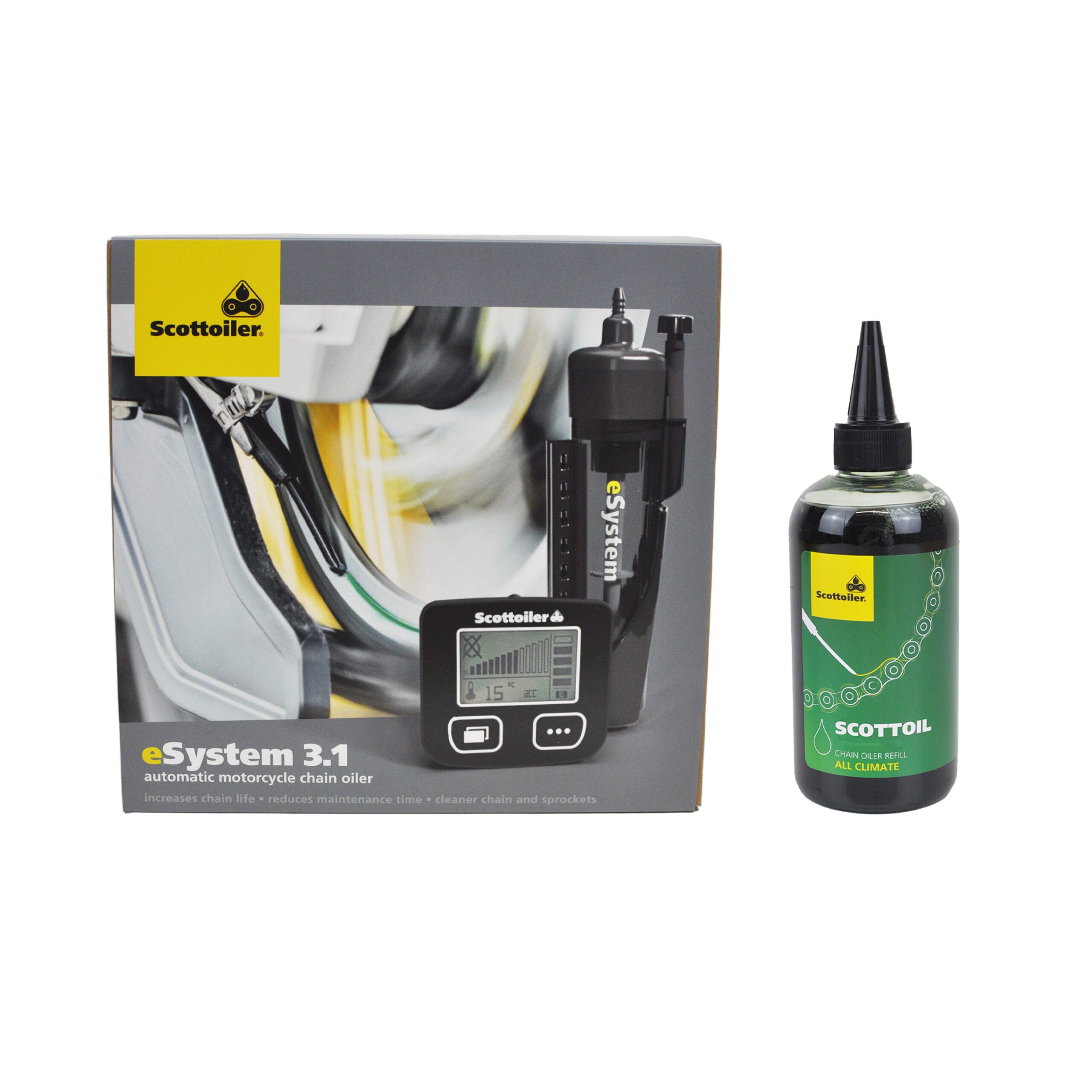Scottoiler® eSystem v3.1 Chain Lubrication System with Oil