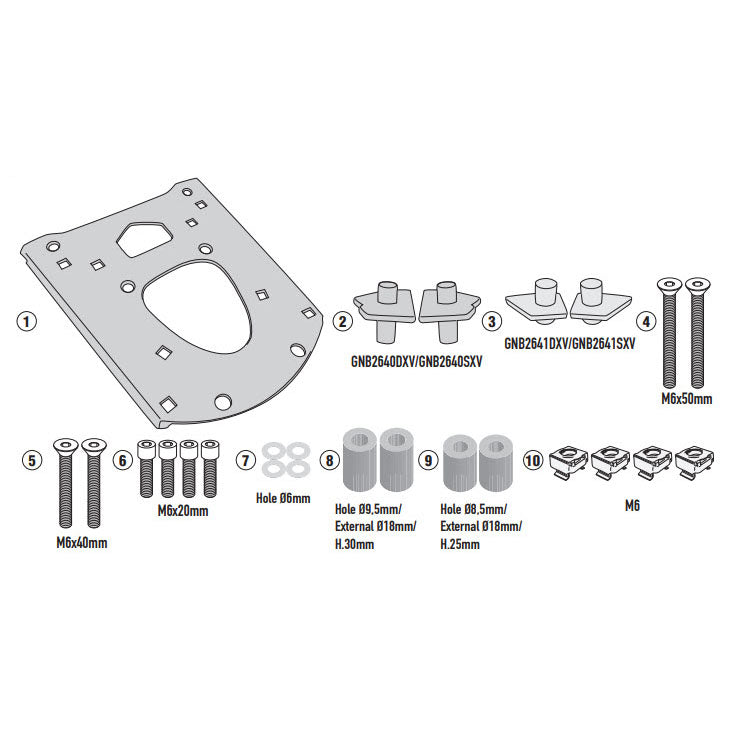 Monolock Top Case Rack - Piaggio BV400 Beverly 400 21-