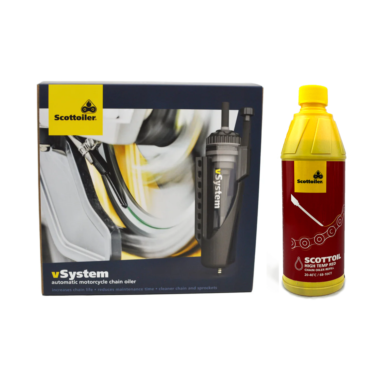 Scottoiler® vSystem Universal Edition Chain Lubrication System with Oil