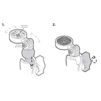 Moto II 1” Ball Mount Adapter