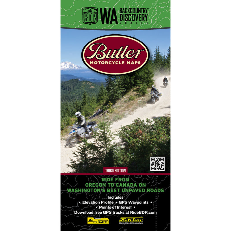 Washington WABDR Backcountry Discovery Route Map - Updated Route