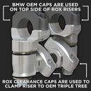 2" Anti-Vibe Handlebar Risers - BMW R1250GS /GSA, R1200GS 13- /GSA 14-