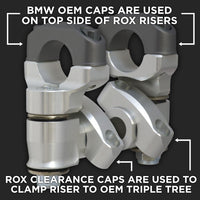 2" Anti-Vibe Handlebar Risers - BMW R1250GS /GSA, R1200GS 13- /GSA 14-