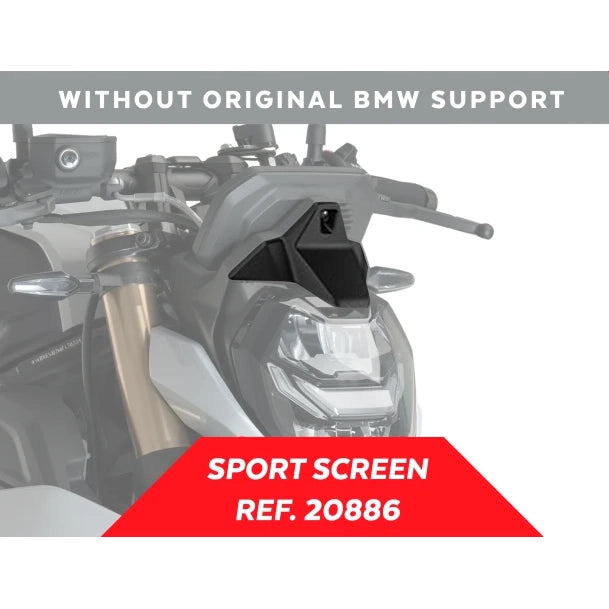 New Generation Sport Windshield - BMW M1000R 23- without Original BMW Support