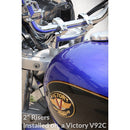 2" Pivoting Handlebar Risers for 1" Handlebar - V-Twin / Harley / Cruiser