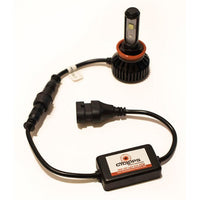 Ensemble d'Ampoule de Phare au DEL H8, H9 & H11 4800 Lumen - Motos à Courant Continu (DC)