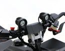 Driving Light Mount - Articulating Bar Clamp 21mm-29mm, Black