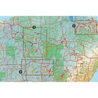 Carte Wisconsin & Péninsule du Haut Michigan G1 Butler Map