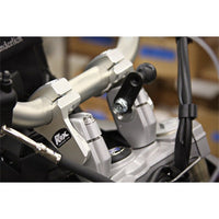 1 3/4" Pivoting Handlebar Risers for 1 1/8" Handlebar & Stem - BMW F800GS 08-12, KTM 690-1290, EXC 250-500, Kawsaki Versys 1000, Husqvarna Norden 901