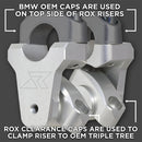 2" Handlebar Risers - BMW R1250GS /GSA, R1200GS 13- /GSA 14-