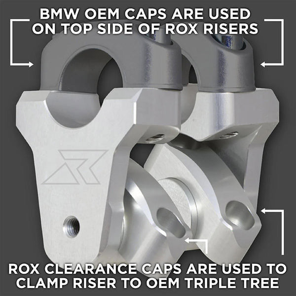 2" Handlebar Risers - BMW R1250GS /GSA, R1200GS 13- /GSA 14-