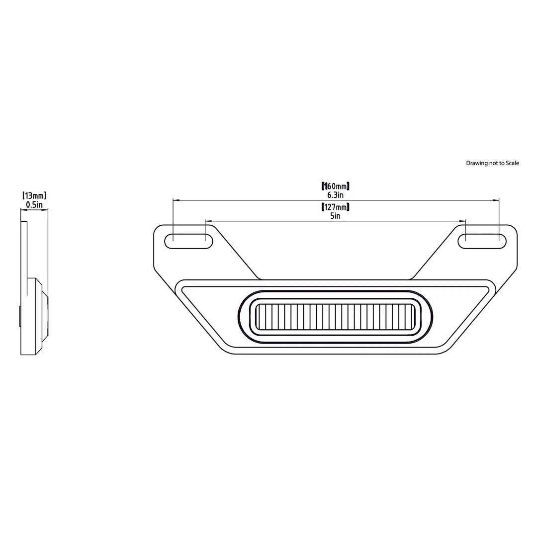 B6 LED Brake Light Kit with License Plate Mount