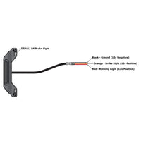 B6 LED Brake Light Kit with License Plate Mount