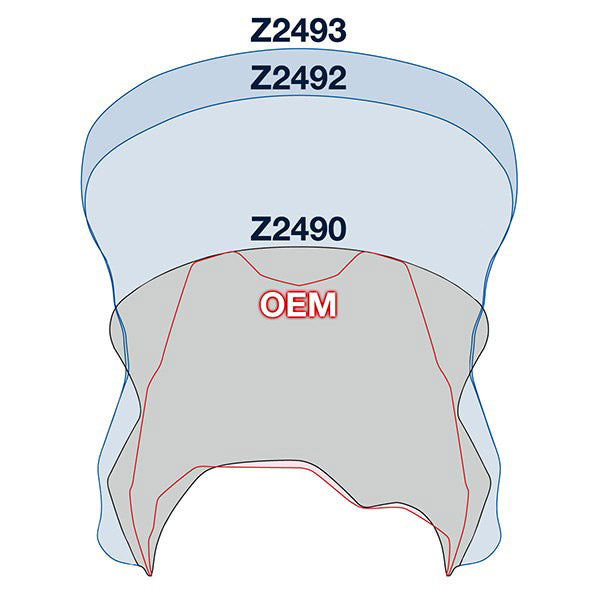 Pare-Brise Touring Haut VStream- BMW F800GS, F650GS Twin