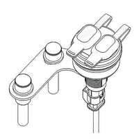 Dual USB A Plug-n-Play Socket for Handlebar Clamp Mount - Universal