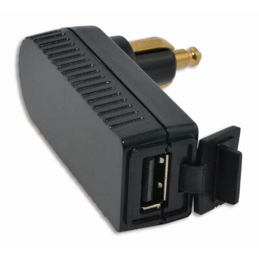 Chargeur USB Angle Droit avec Connecteur DIN pour Prise Accessoire