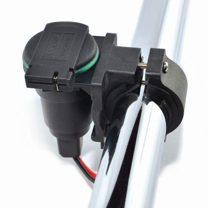 Auxiliary Cigarette Plug Socket with Handlebar Mount 22/28 mm