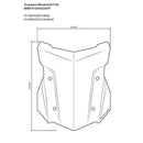 Windshield - BMW R1250GS /GSA all years, R1200GS 13-19 /GSA 14-19