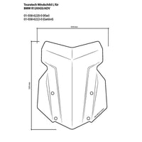 Windshield - BMW R1250GS /GSA all years, R1200GS 13-19 /GSA 14-19