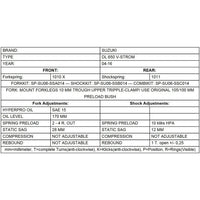 Progressive Fork & Shock Springs - Suzuki V-Strom DL650 /XT 04-16