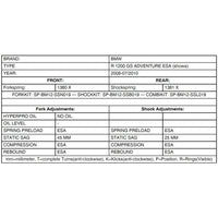 Ressorts Progressifs de Fourche & Amortisseur - BMW R1200GSA 07-13