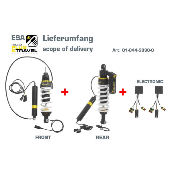 Shock Absorber Front & Rear PDS ESA / Plug & Travel Expedition - BMW R1200GS 07-10 with Showa Shocks