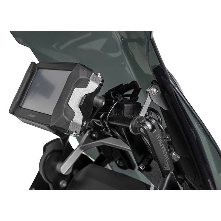 Windshield Stabilizer with GPS Mounting Bracket - BMW R1250GS /GSA, R1200GS 13-19 /GSA 14-19