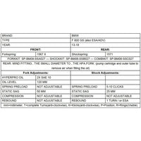 Ressorts Progressifs de Fourche Standard ou Abaissement 50mm - BMW F800GS /GSA 13-18