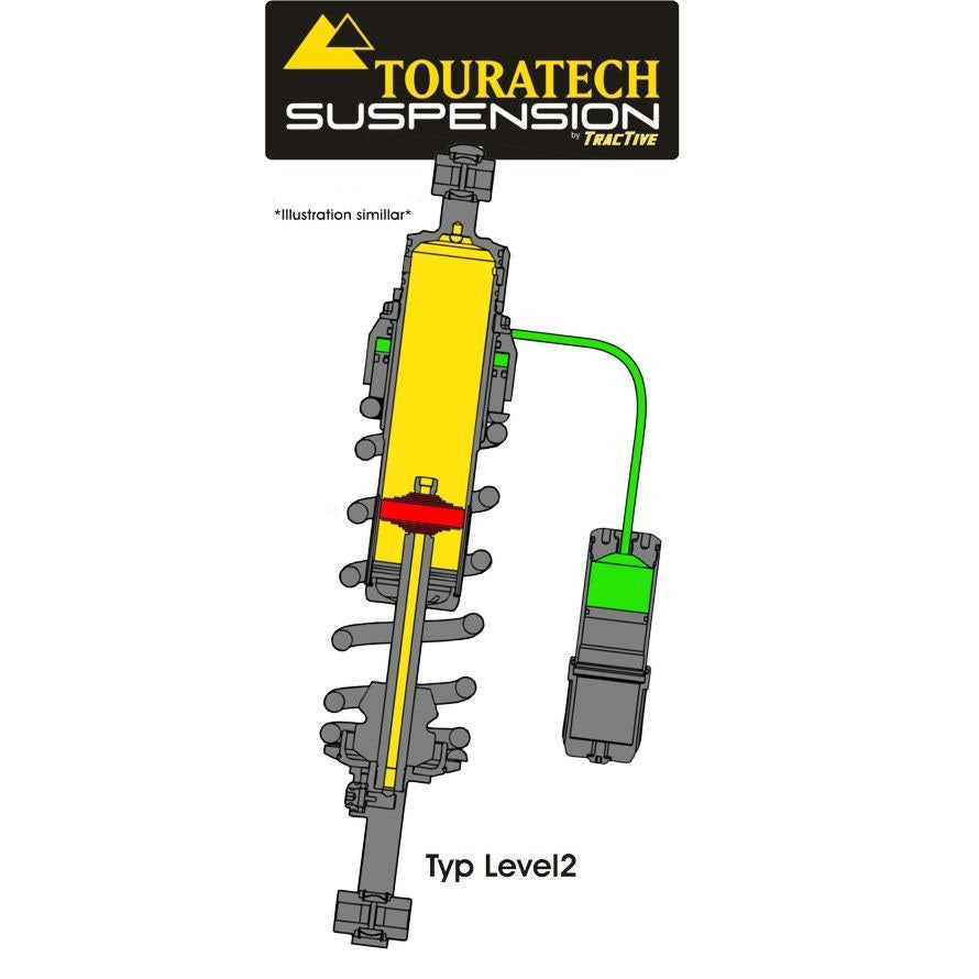 Shock Absorber Rear Level 2 Standard or 50mm Lowering (Pre-Load Adjustment, Low Speed) - BMW F800GS /GSA 13-18