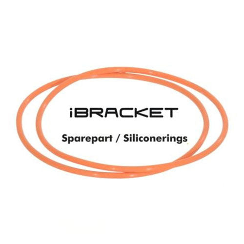 Replacement Silicon Rings for iBracket Orange