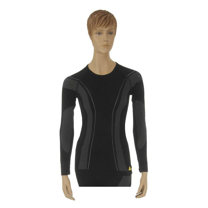 Allroad Black Women Long Sleeves Underwear T-Shirt