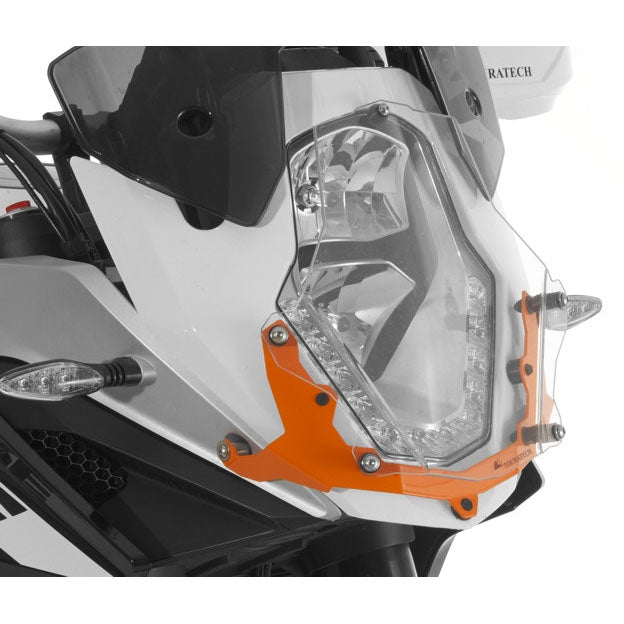 Headlight Guard Clear Quick-Release - KTM Adventure 1050, 1090 /R, 1190 /R all years & 1290 up to 2016