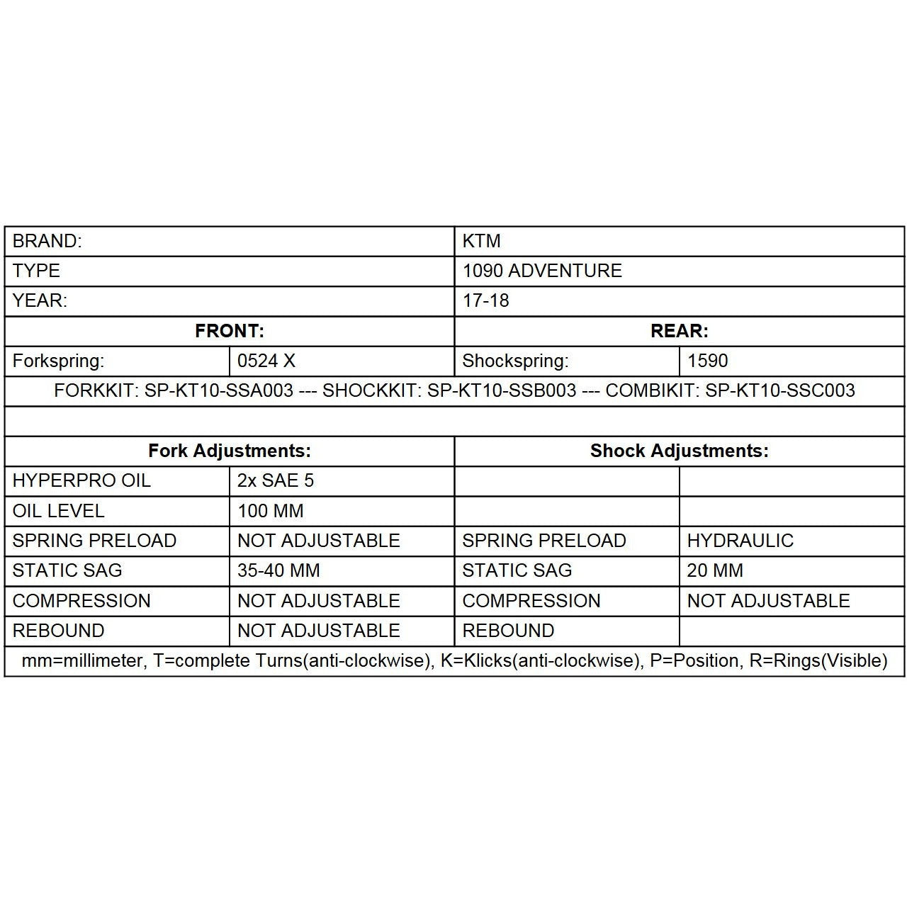 Progressive Fork Springs - KTM Adventure 1050 & 1090