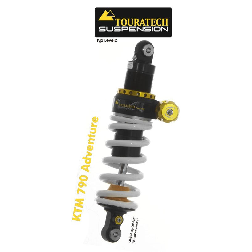 Shock Absorber Explore, Level 2 Standard & 30mm Lowering (Pre-Load Adjustment, Low Speed) - KTM Adventure 790, 890