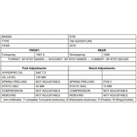 Ressorts Progressifs de Fourche Standard & Abaissement 30mm - KTM Adventure 790, 890