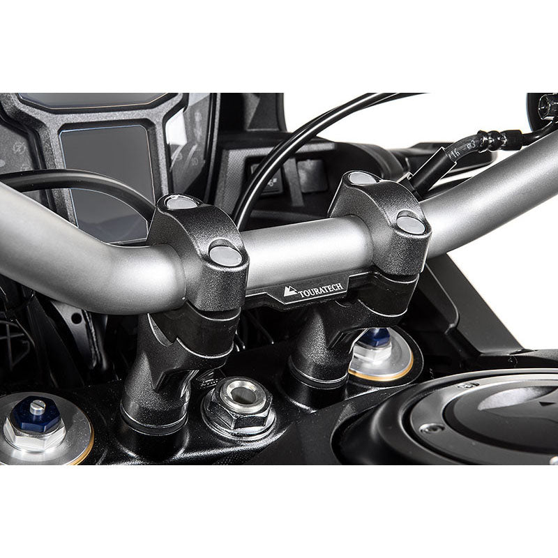 Handlebar Risers 20mm Joined Black - Honda Africa Twin CRF1000L /ATAS