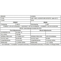 Progressive Fork Springs Standard, 25mm Lowering & 20mm Raising - Honda Africa Twin CRF1000L ATAS