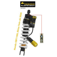 Shock Absorber Extreme PDS Standard, 25mm & 40mm Lowering (Reservoir, Preload, High & Low Speed) - Honda Africa Twin CRF1100L ATAS w/o EERA from 2020