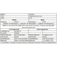 Progressive Fork Springs - Triumph Tiger 800XC /XCx /XCa 16-18