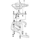 Aluminum Luggage Rack Black - Triumph Tiger Explorer 11-21