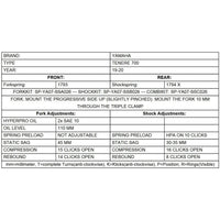 Progressive Shock Springs - Yamaha Tenere 700 21-24