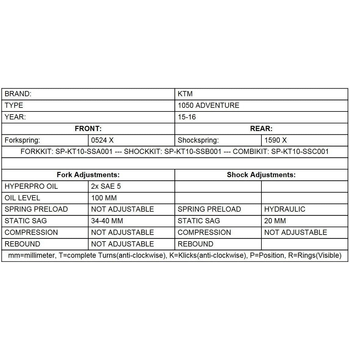 Progressive Fork Springs - KTM Adventure 1050 & 1090