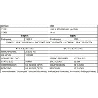 Progressive Fork & Shock Springs - KTM Adventure R 1190 with ABS without EDS