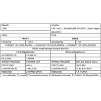Progressive Fork Springs Standard, 25mm Lowering & 20mm Raising - Honda Africa Twin CRF1000L ATAS