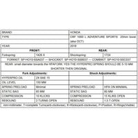 Progressive Fork Springs Standard, 25mm Lowering & 20mm Raising - Honda Africa Twin CRF1000L ATAS