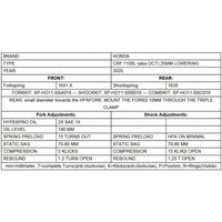 Progressive Fork Springs Standard, 25mm Lowering & 20mm Raising - Honda Africa Twin CRF1100L from 2020, ATAS w/o EERA 20-22, CRF1000 15-19