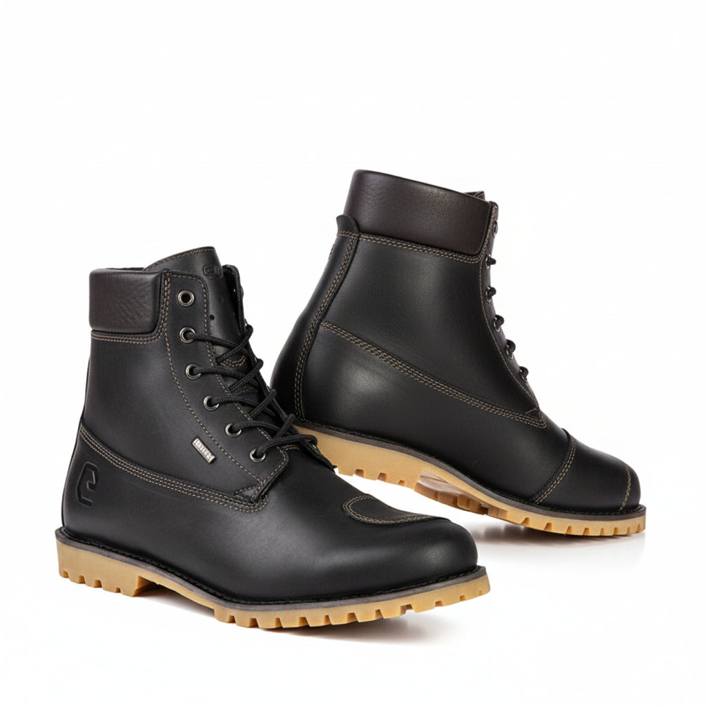 All Ride Brown Men Cafe Racer Boots by Eleveit