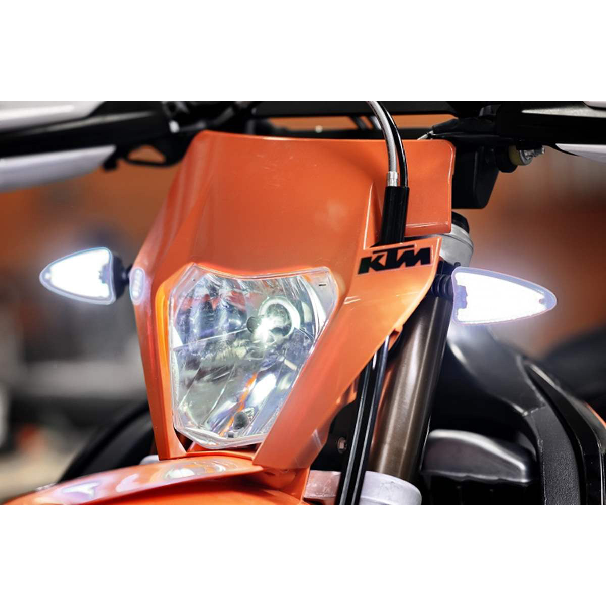 Evolution LED H4 Safety Turn Signal Flashers Inserts - Single Indicator Light KTM 250-690, Husqvarna 501 & 701